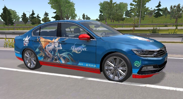 Truck Simulator Ultimate DLC skin VW Passat Star rail