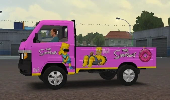 Livery Argapura Truck Simulator ID Simpsons