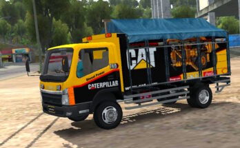 Trucksid Livery Tampomas Caterpillar Skin truck simulator indonesia