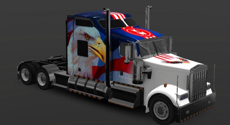 US Eagle Skin Universal Truck Simulator Kenworth W900