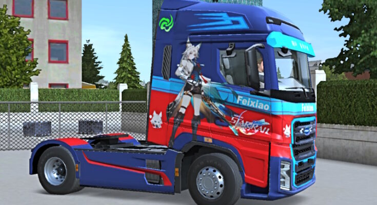 Truckers of Europe 3 skin 3 Ford f-max Honkai Star