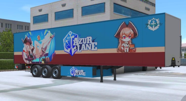 Skin Truckers of Europe 3 trailer Closed Box.