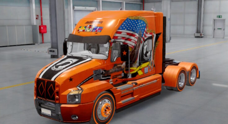 Skin Truck Simulator Big Rigs Mack Anthem.