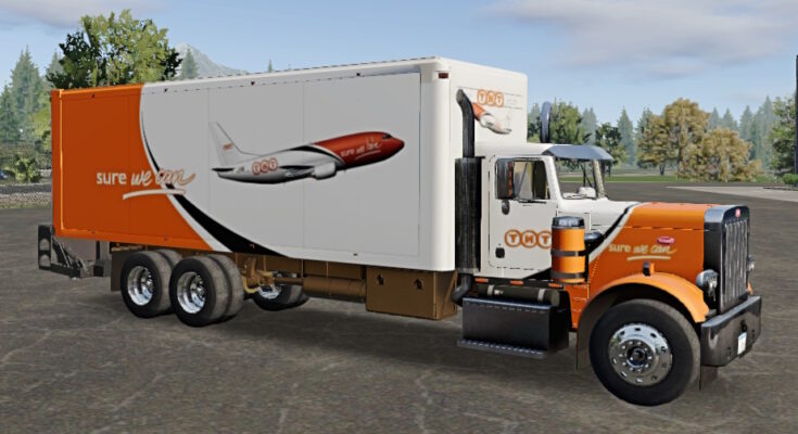 Skin Truck Simulator Big Rigs Peterbilt 359 BoxTruck.