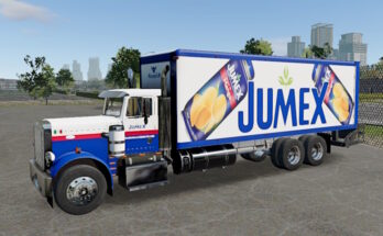 Skin Truck Simulator Big Rigs Peterbilt 359 BoxTruck.