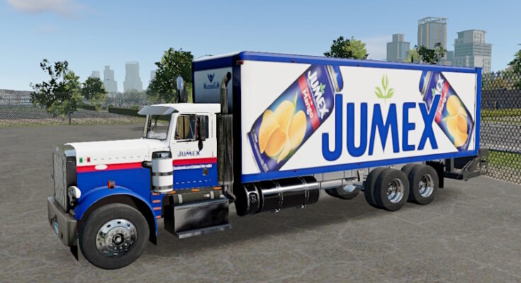 Skin Truck Simulator Big Rigs Peterbilt 359 BoxTruck.