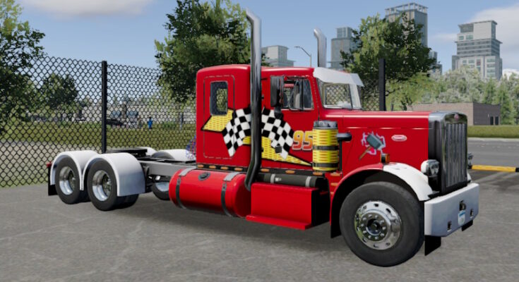 Skin para Truck Simulator Big Rigs Peterbilt 359 LowRoof.
