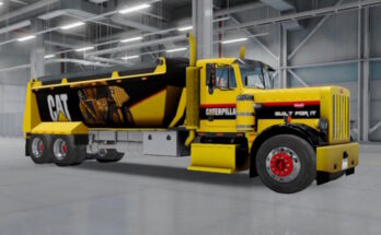 Skin Truck Simulator Big Rigs Peterbilt 359 Tipper.