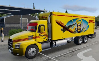 Skin Truck Simulator Big Rigs Mack Anthem BoxTruck.