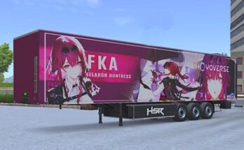 Skin Truckers of Europe 3 trailer Closed Box.